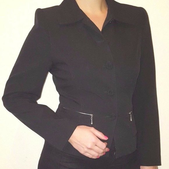 Equator 5 Button Jacket Size 6 Zipper Pockets - Picture 4 of 8